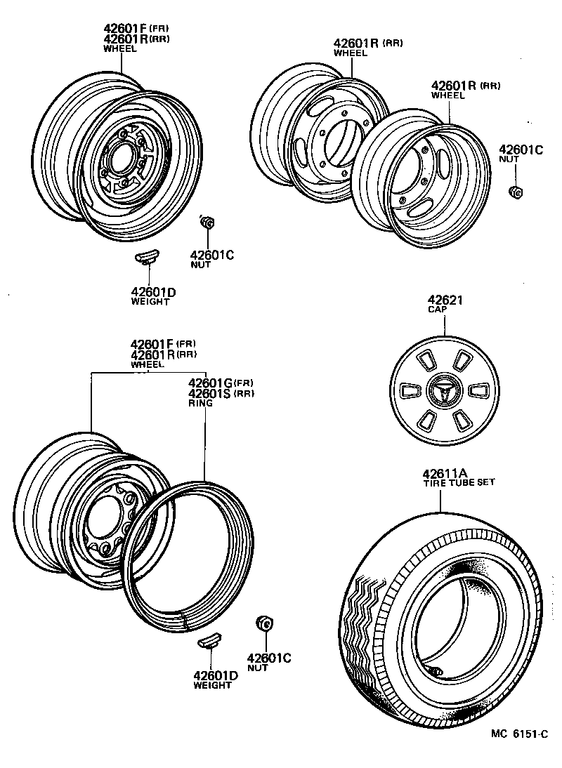  TOYOACE |  DISC WHEEL WHEEL CAP