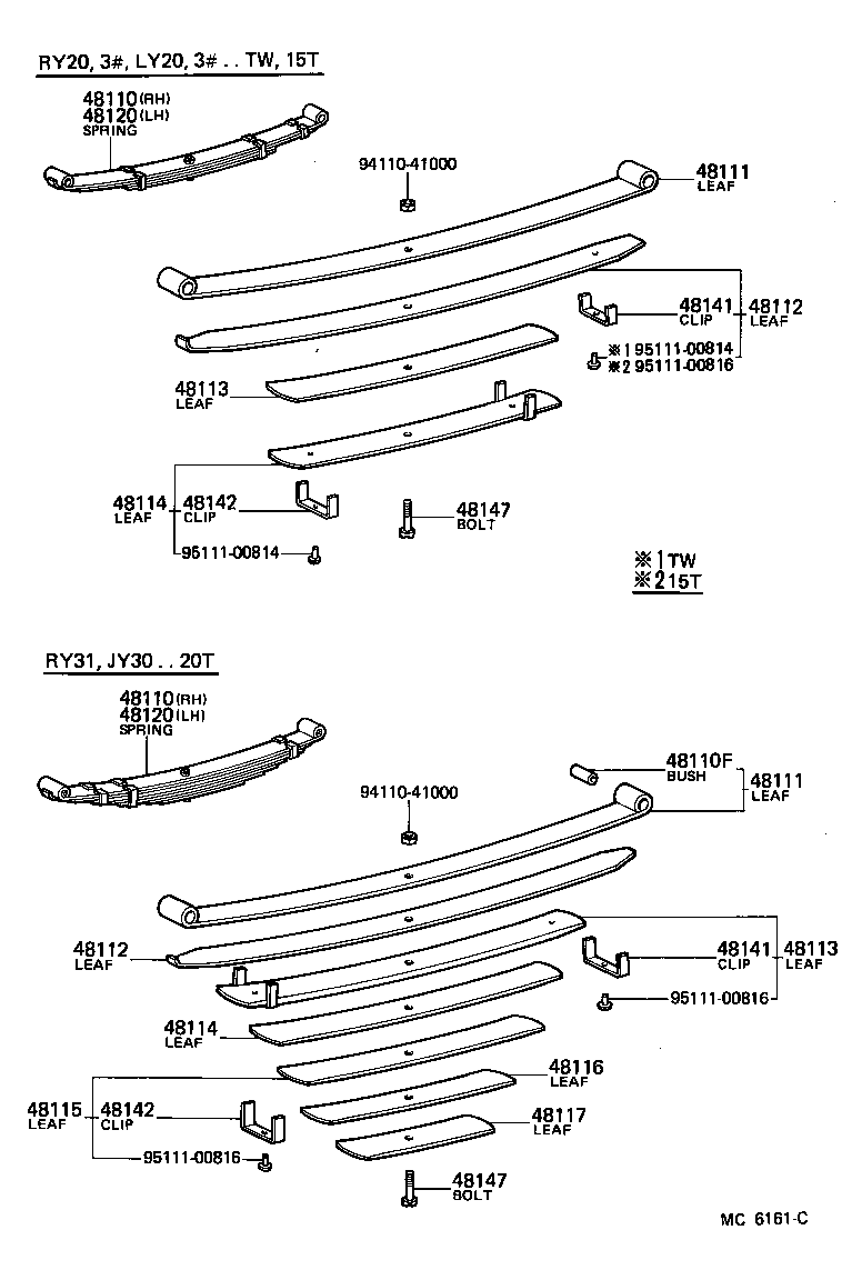  TOYOACE |  FRONT SPRING SHOCK ABSORBER