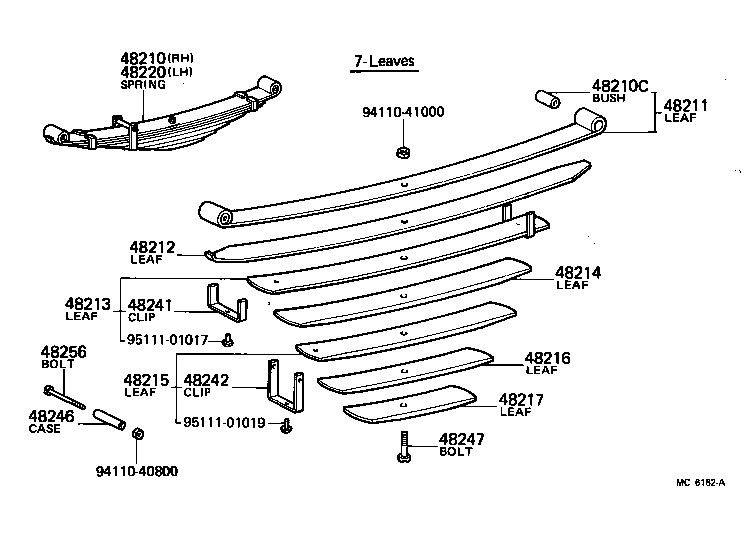  TOYOACE |  REAR SPRING SHOCK ABSORBER