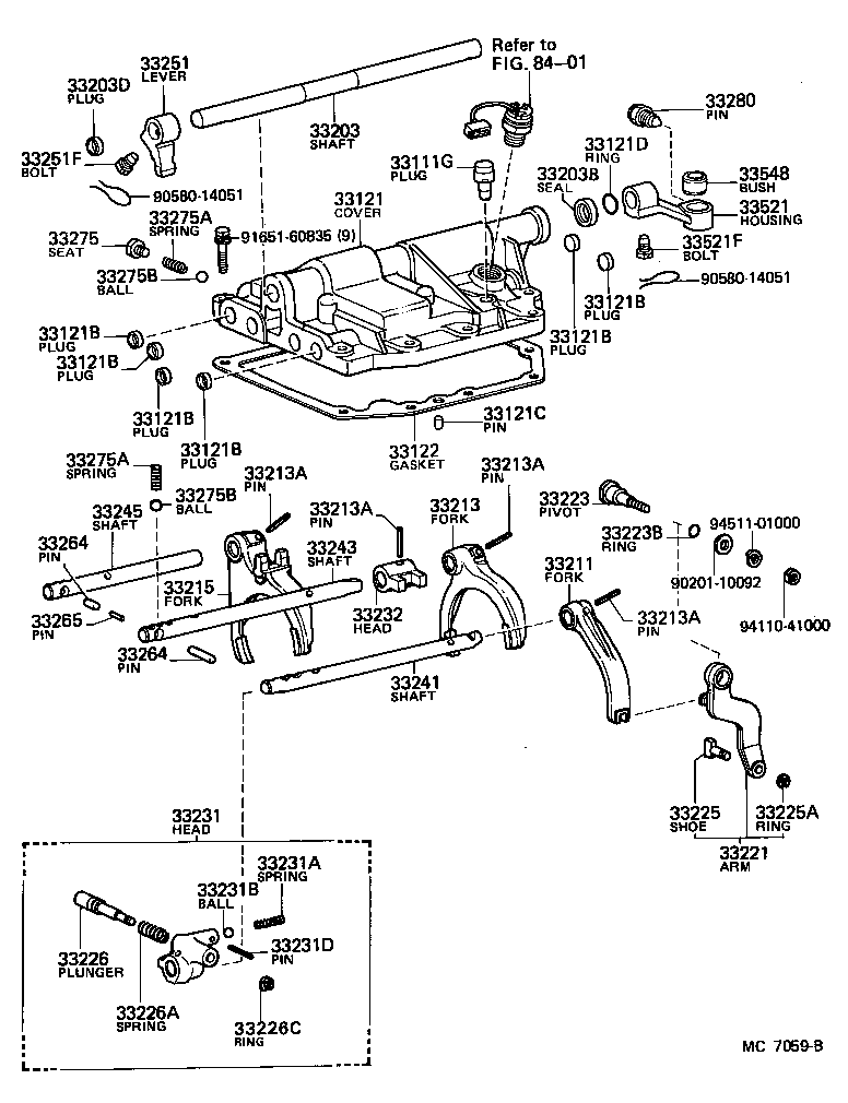  HILUX |  GEAR SHIFT FORK LEVER SHAFT MTM