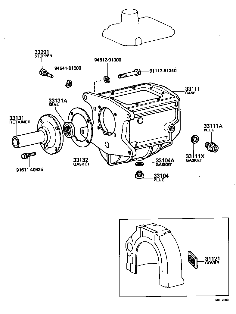  LAND CRUISER 40 |  CLUTCH HOUSING TRANSMISSION CASE MTM