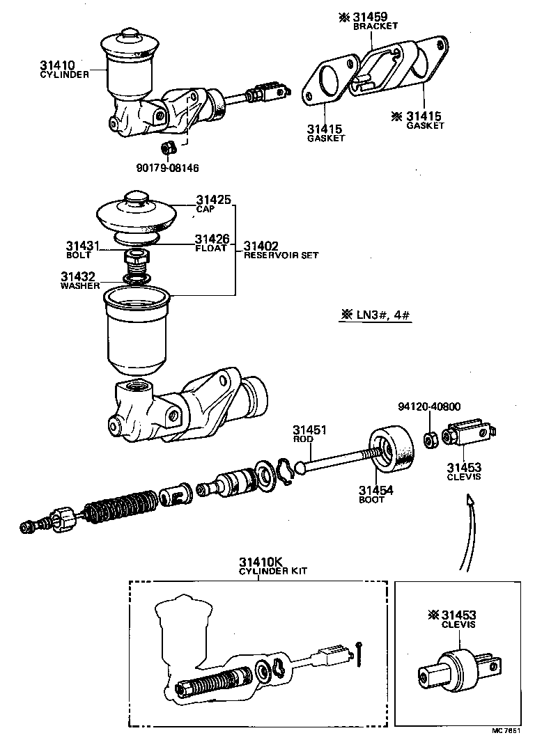  HILUX |  CLUTCH MASTER CYLINDER