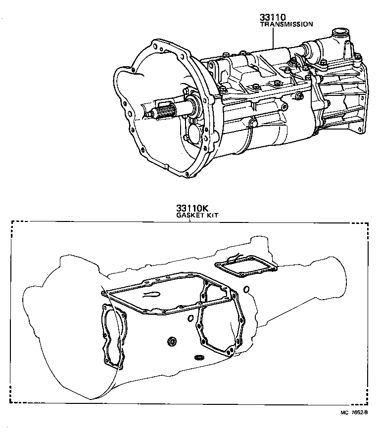  HILUX |  TRANSAXLE OR TRANSMISSION ASSY GASKET KIT MTM