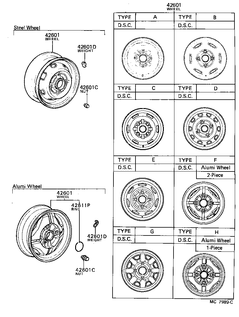  STARLET |  DISC WHEEL WHEEL CAP