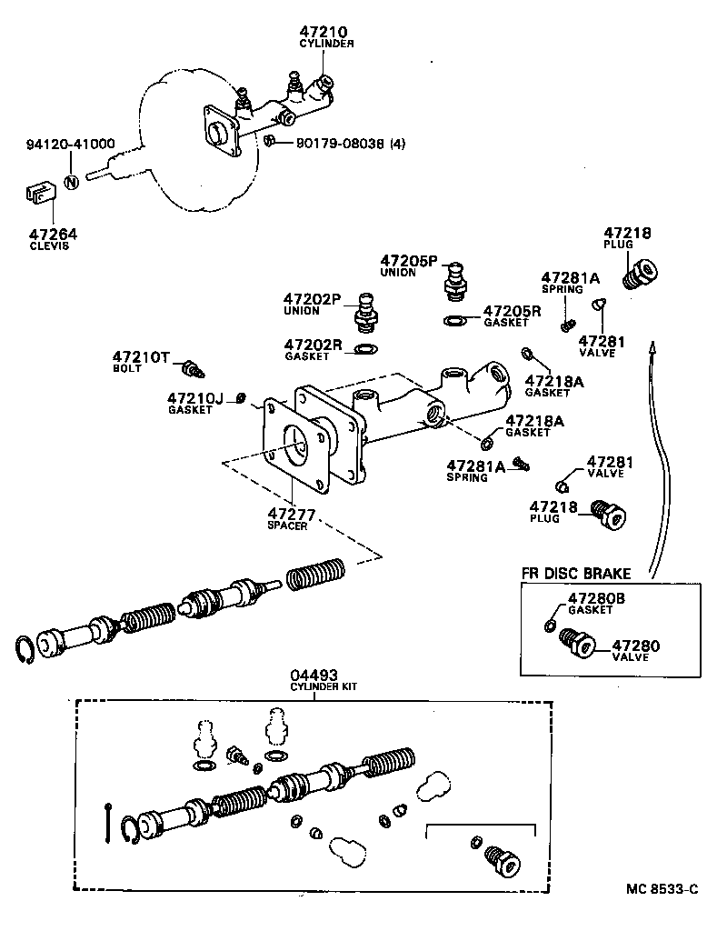  COASTER |  BRAKE MASTER CYLINDER