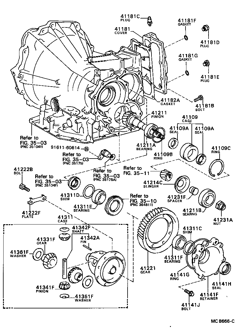  CAMRY |  FRONT AXLE HOUSING DIFFERENTIAL