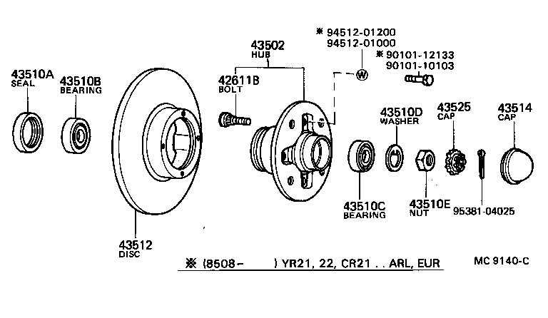  MODEL F |  FRONT AXLE HUB