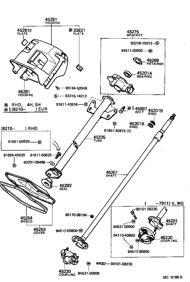  LITEACE |  STEERING COLUMN SHAFT