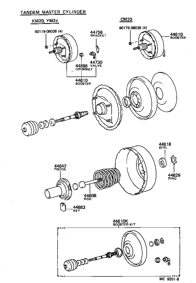  LITEACE |  BRAKE BOOSTER VACUUM TUBE