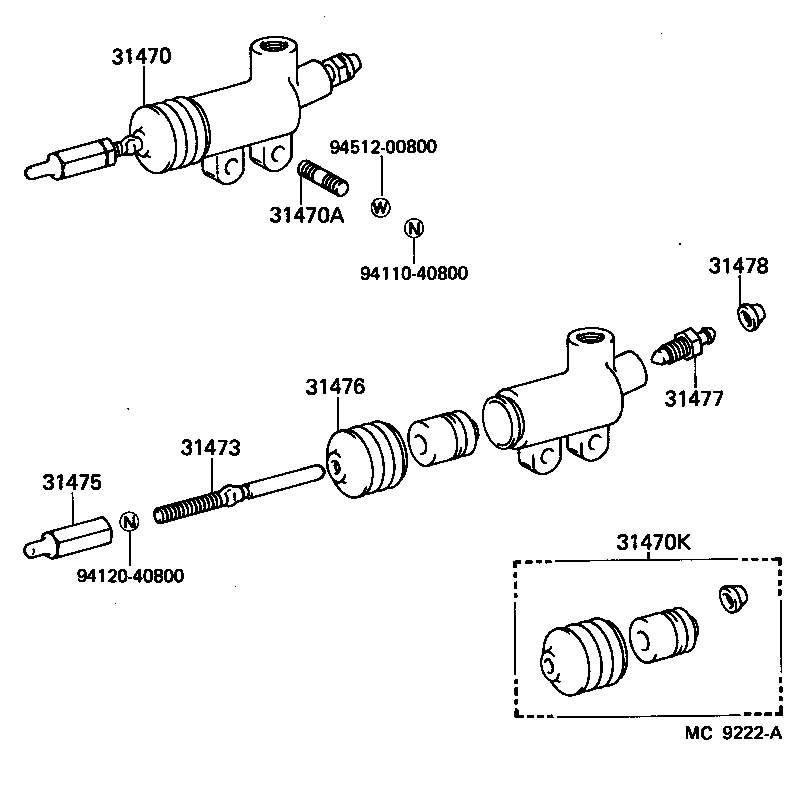  HIACE |  CLUTCH RELEASE CYLINDER