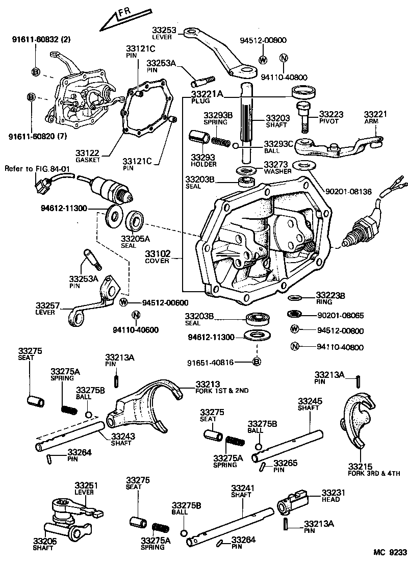  HIACE |  GEAR SHIFT FORK LEVER SHAFT MTM