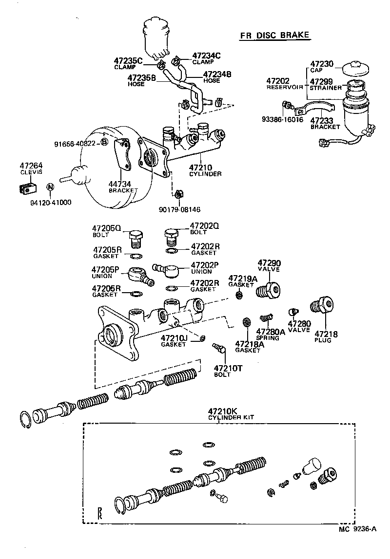  HIACE |  BRAKE MASTER CYLINDER
