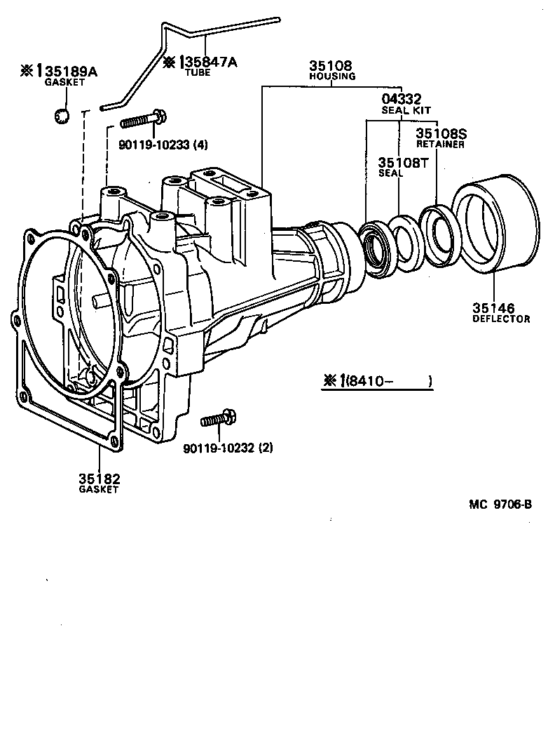  MODEL F |  EXTENSION HOUSING ATM