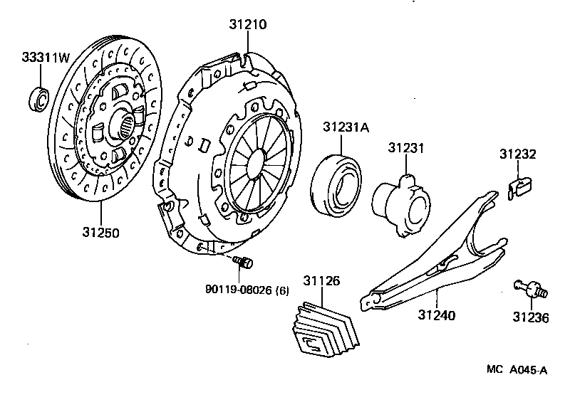  CROWN |  CLUTCH RELEASE FORK