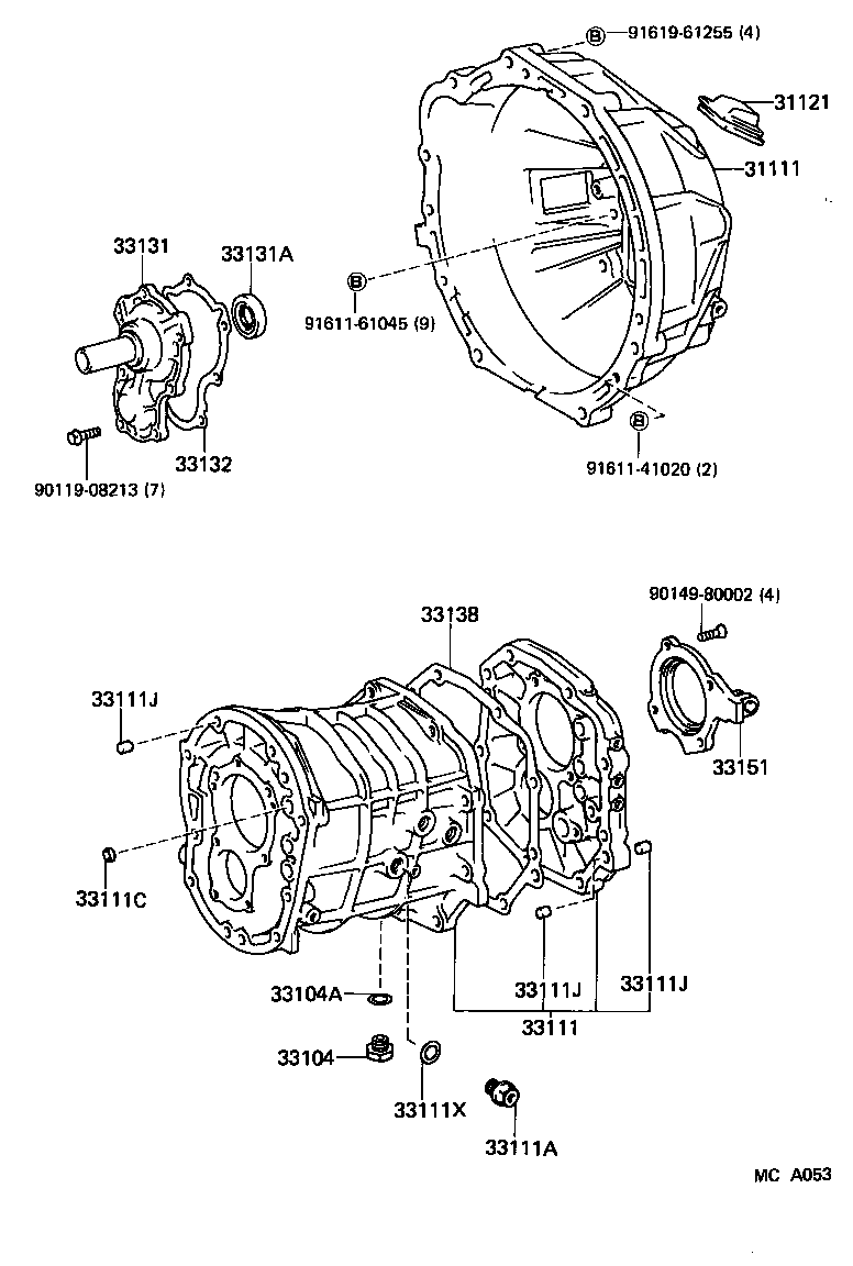  CROWN |  CLUTCH HOUSING TRANSMISSION CASE MTM
