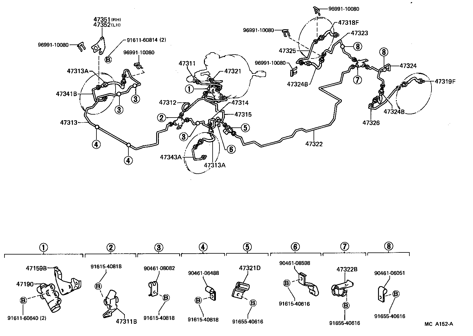  CROWN |  BRAKE TUBE CLAMP