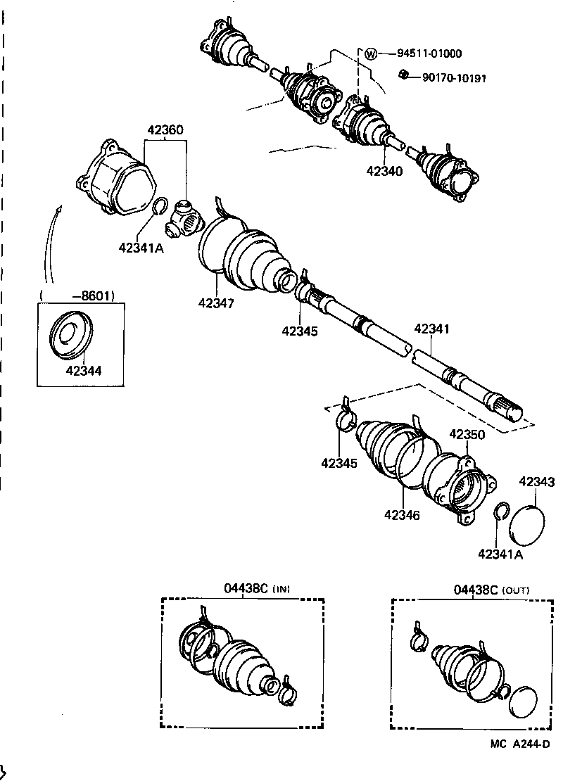  CROWN |  REAR AXLE SHAFT HUB