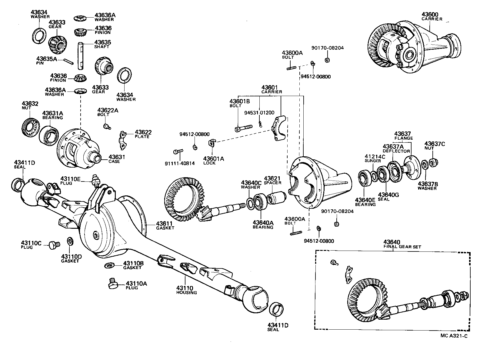  4 RUNNER TRUCK |  FRONT AXLE HOUSING DIFFERENTIAL