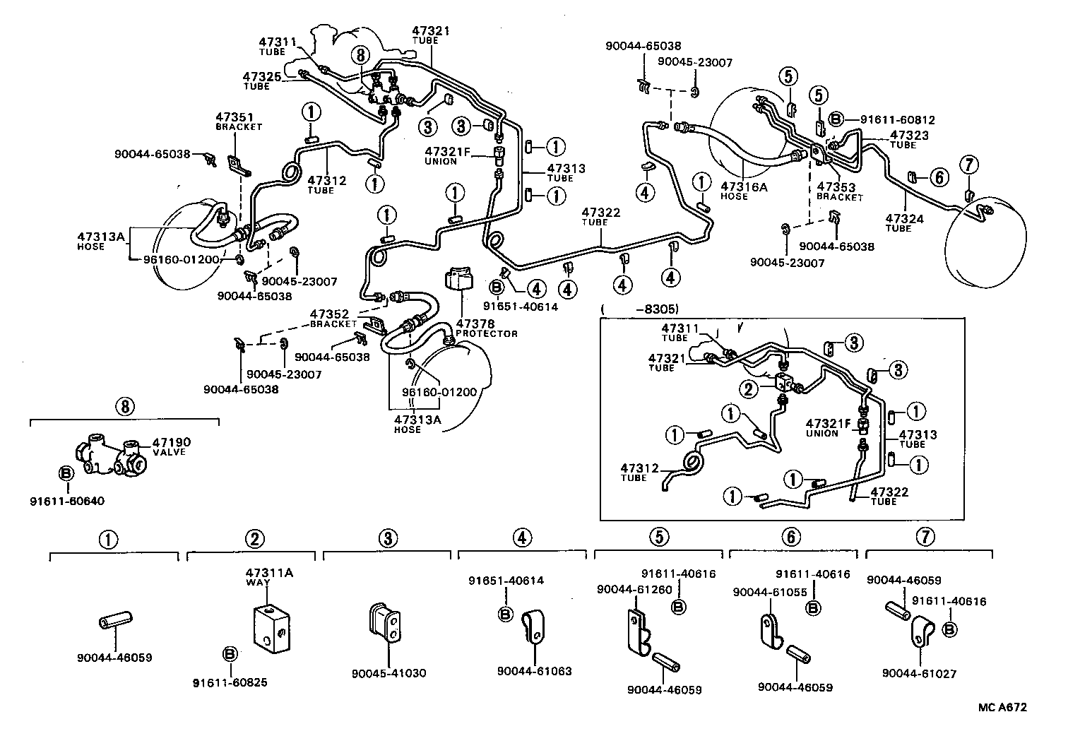  BLIZZARD |  BRAKE TUBE CLAMP