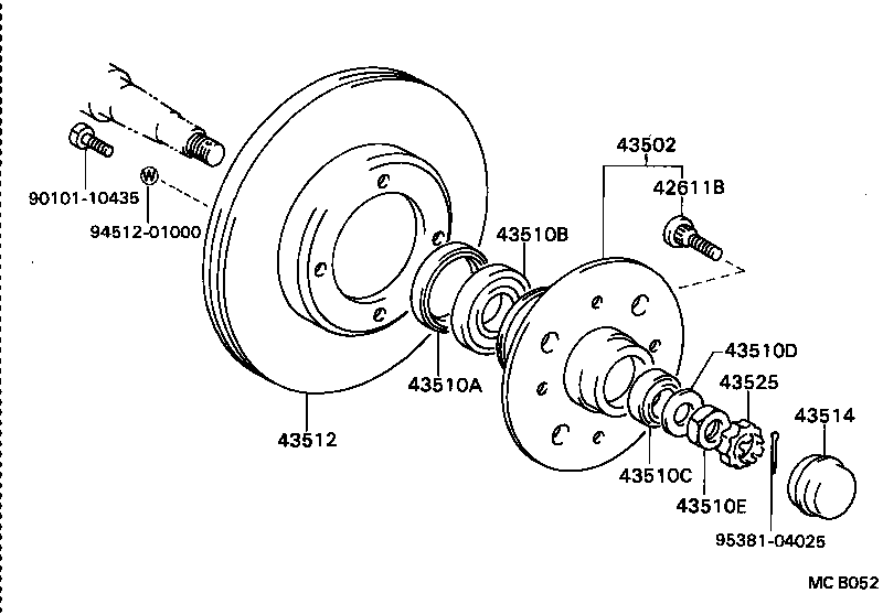  CRESSIDA WAGON |  FRONT AXLE HUB