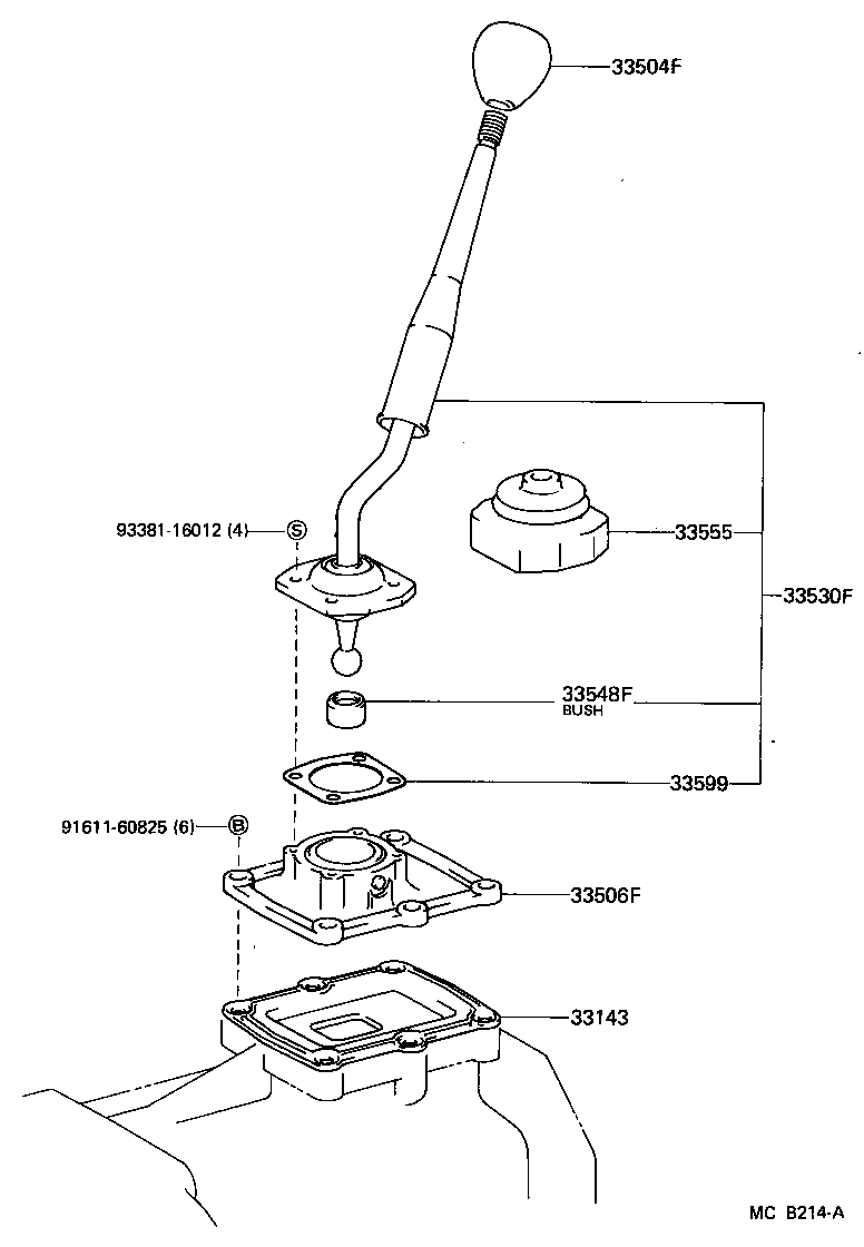  4 RUNNER TRUCK |  SHIFT LEVER RETAINER