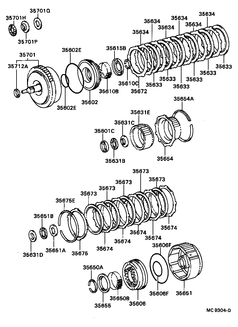  COASTER |  BRAKE BAND MULTIPLE DISC CLUTCH ATM