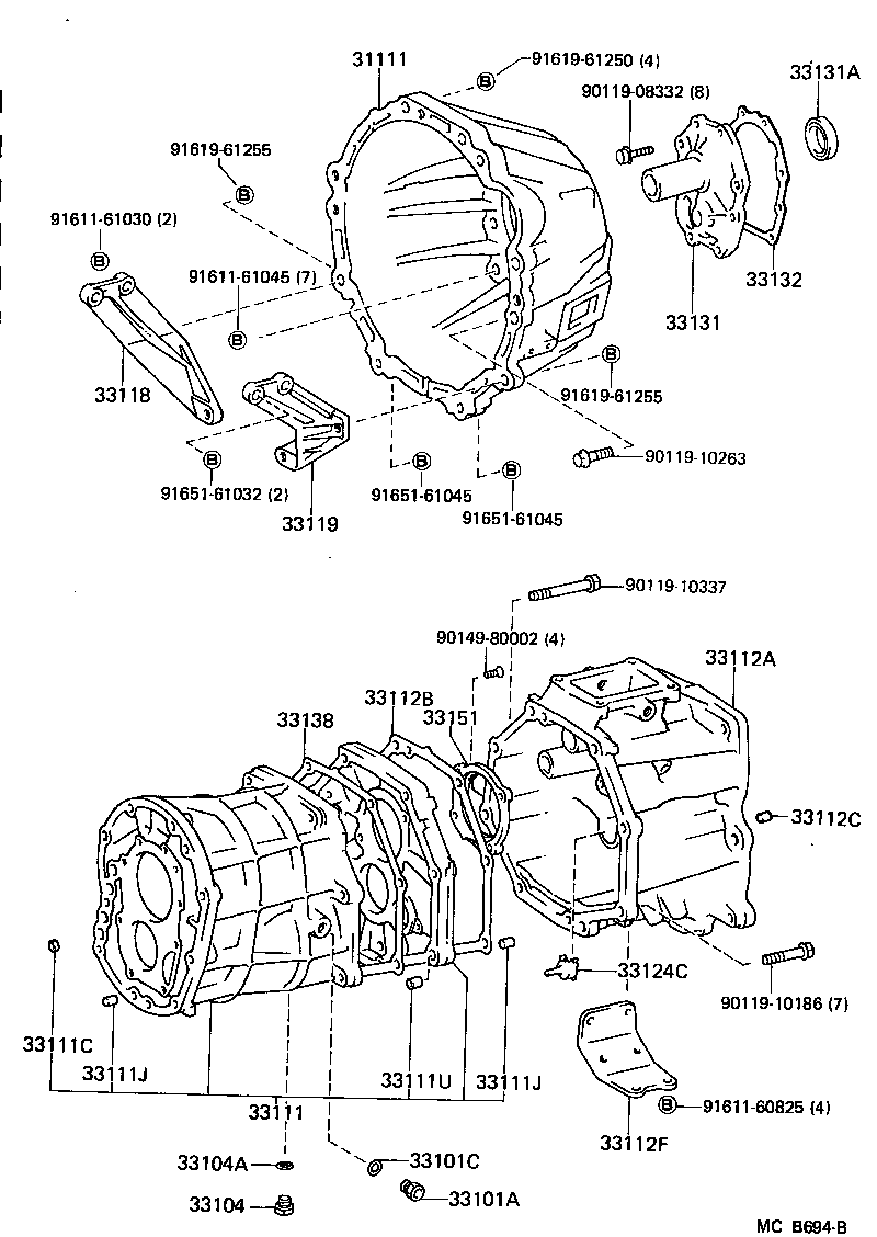  LAND CRUISER 70 |  CLUTCH HOUSING TRANSMISSION CASE MTM