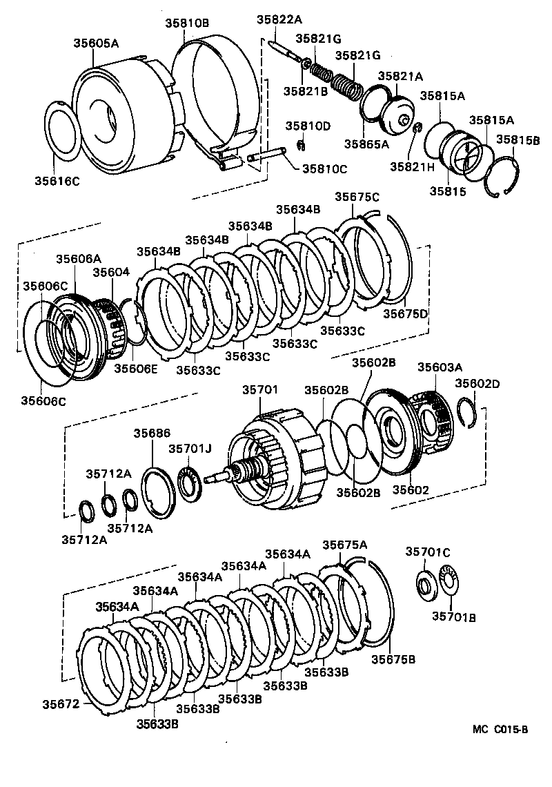  CROWN |  BRAKE BAND MULTIPLE DISC CLUTCH ATM