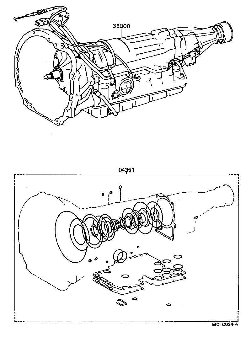  CRESSIDA WAGON |  TRANSAXLE OR TRANSMISSION ASSY GASKET KIT ATM