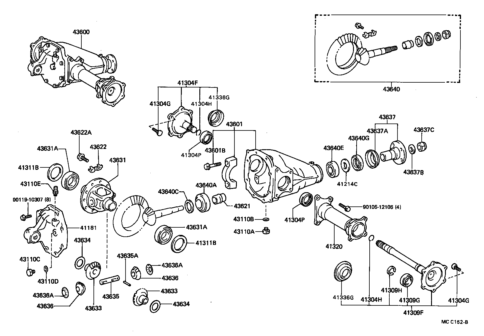  4 RUNNER TRUCK |  FRONT AXLE HOUSING DIFFERENTIAL
