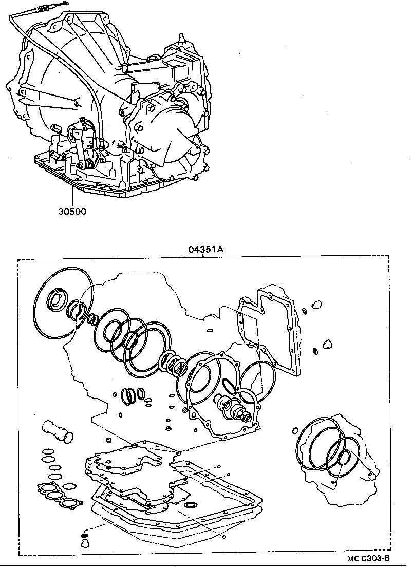  CAMRY |  TRANSAXLE OR TRANSMISSION ASSY GASKET KIT ATM