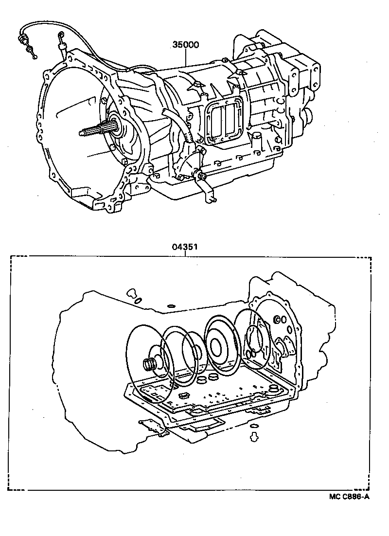  COASTER |  TRANSAXLE OR TRANSMISSION ASSY GASKET KIT ATM