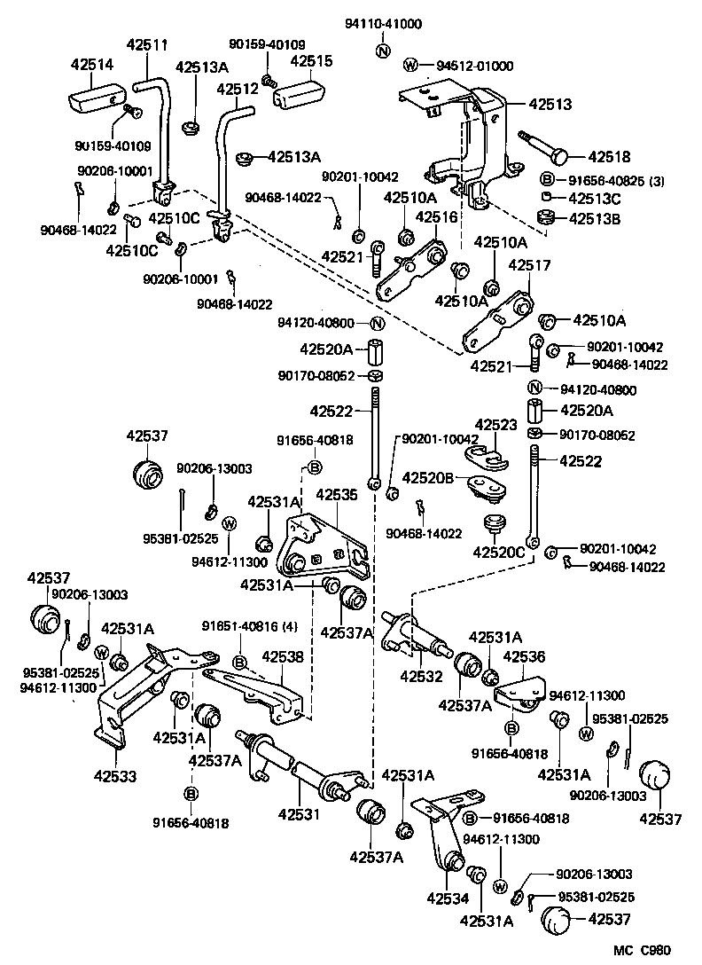  LAND CRUISER 60 |  DIFFERENTIAL LOCK CONTROL