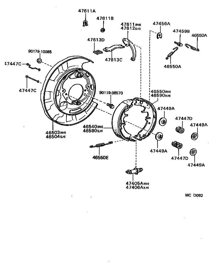  SUPRA |  PARKING BRAKE CABLE