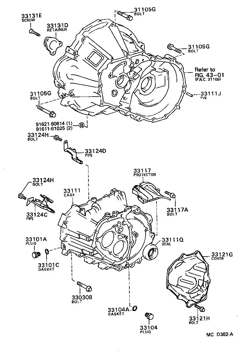  STARLET |  CLUTCH HOUSING TRANSMISSION CASE MTM
