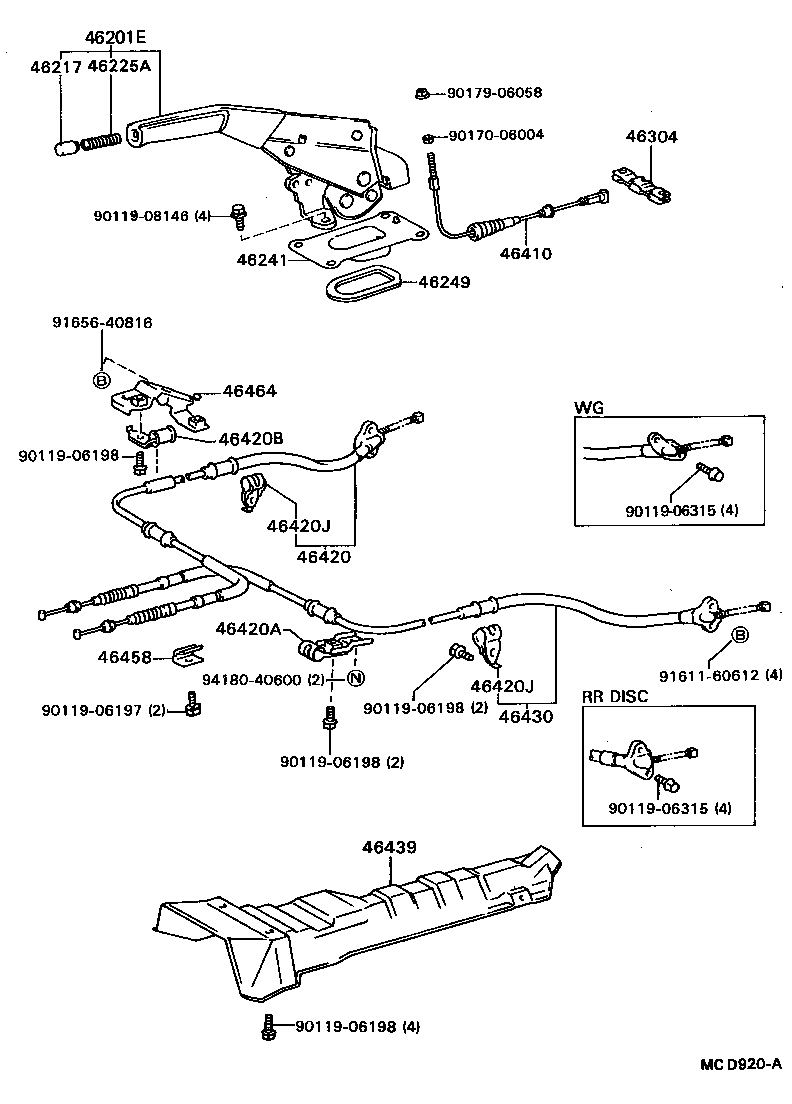  CAMRY |  PARKING BRAKE CABLE