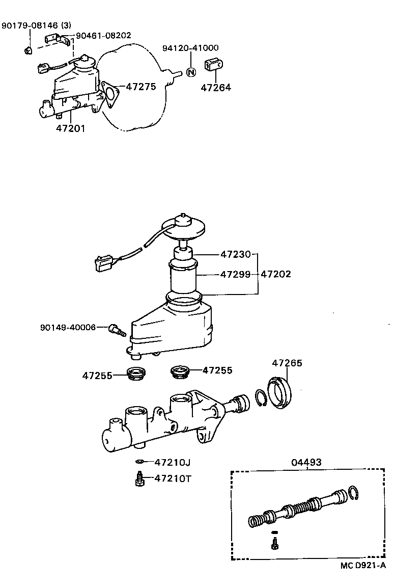  CAMRY |  BRAKE MASTER CYLINDER
