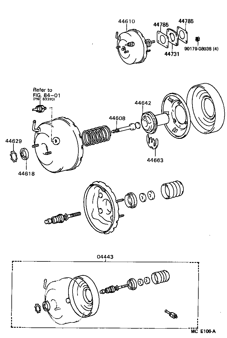  STARLET |  BRAKE BOOSTER VACUUM TUBE