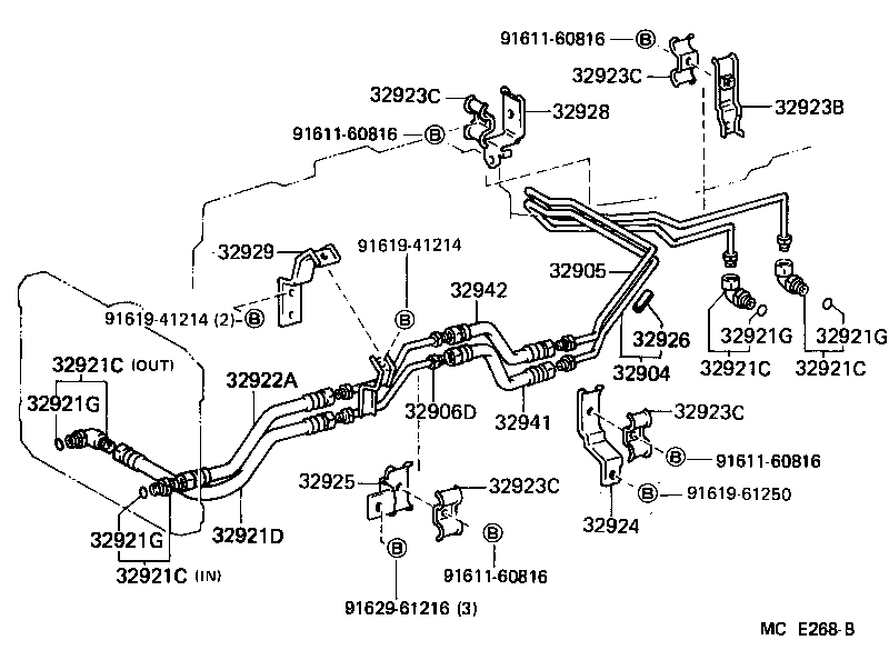  LAND CRUISER 60 62 |  OIL COOLER TUBE ATM