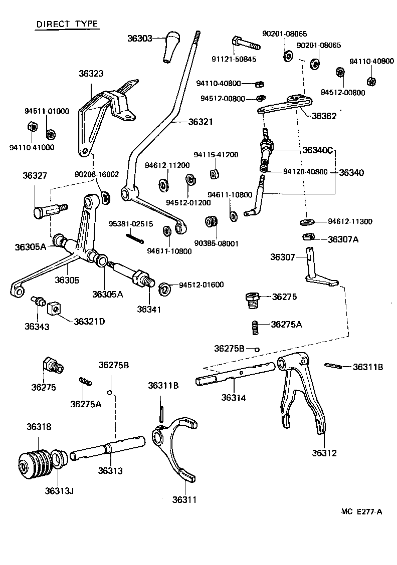  LAND CRUISER 60 62 |  TRANSFER LEVER SHIFT ROD