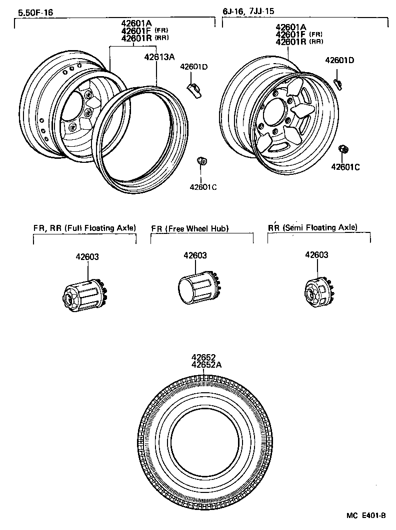  LAND CRUISER 60 62 |  DISC WHEEL WHEEL CAP
