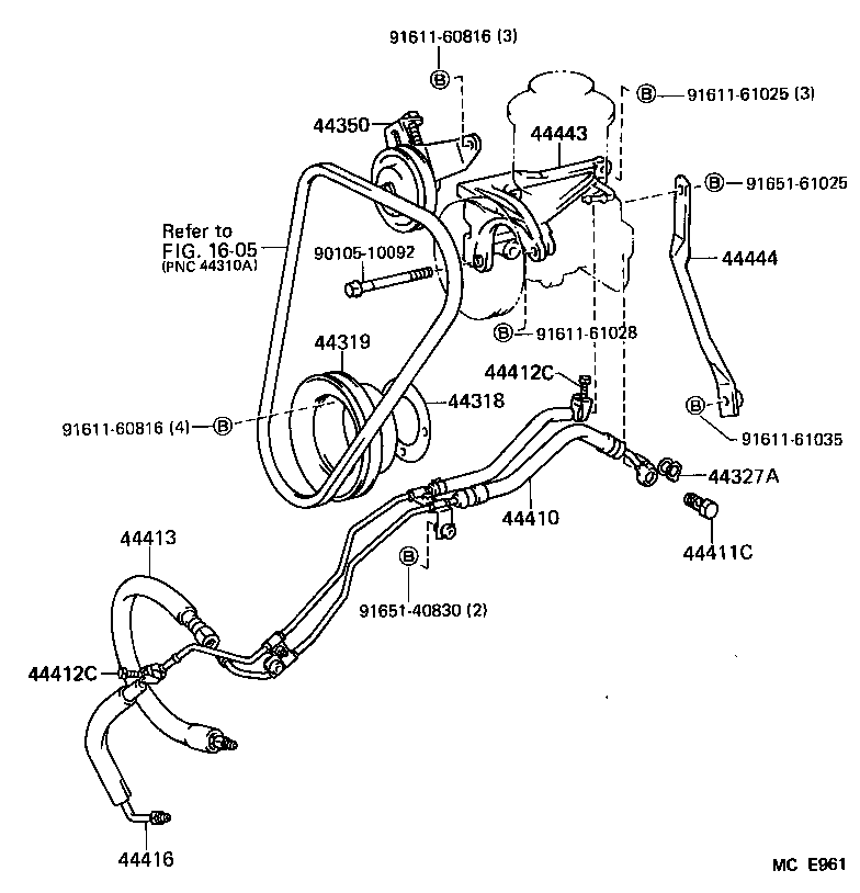  HIACE VAN COMUTER |  POWER STEERING TUBE