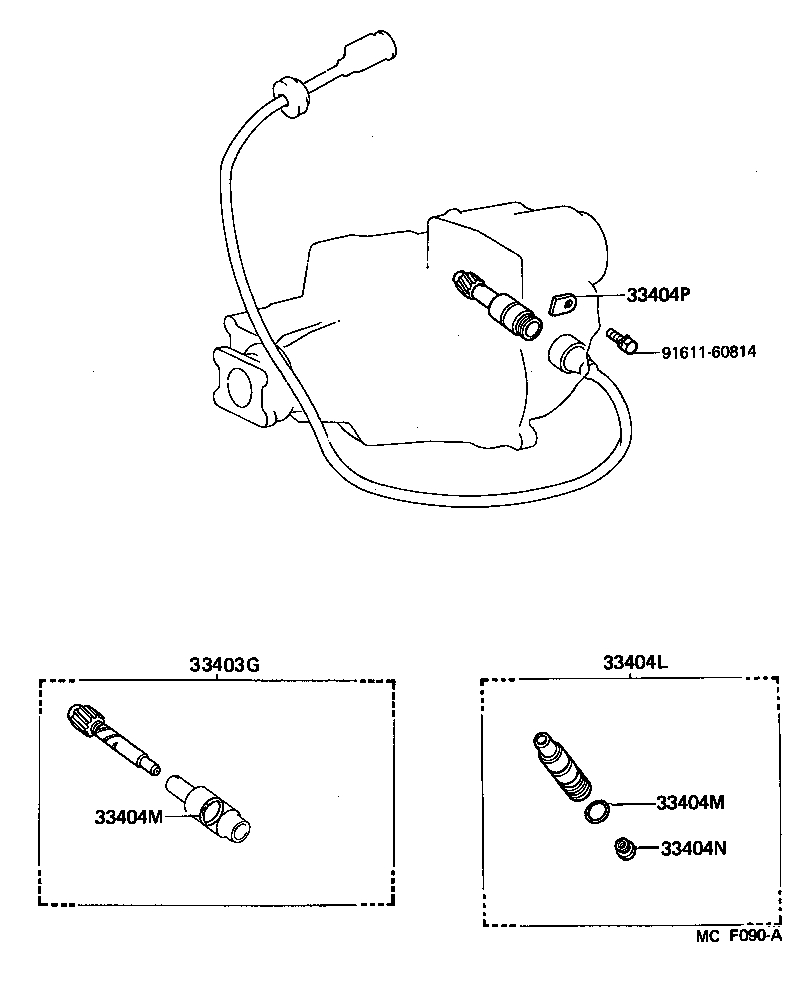  LAND CRUISER 60 62 |  SPEEDOMETER DRIVEN GEAR ATM