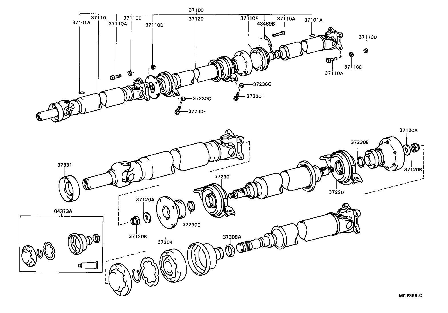  CAMRY |  PROPELLER SHAFT UNIVERSAL JOINT