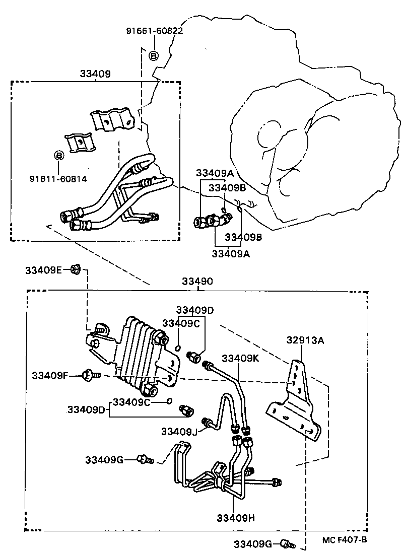  CAMRY |  OIL PUMP OIL COOLER PIPE MTM