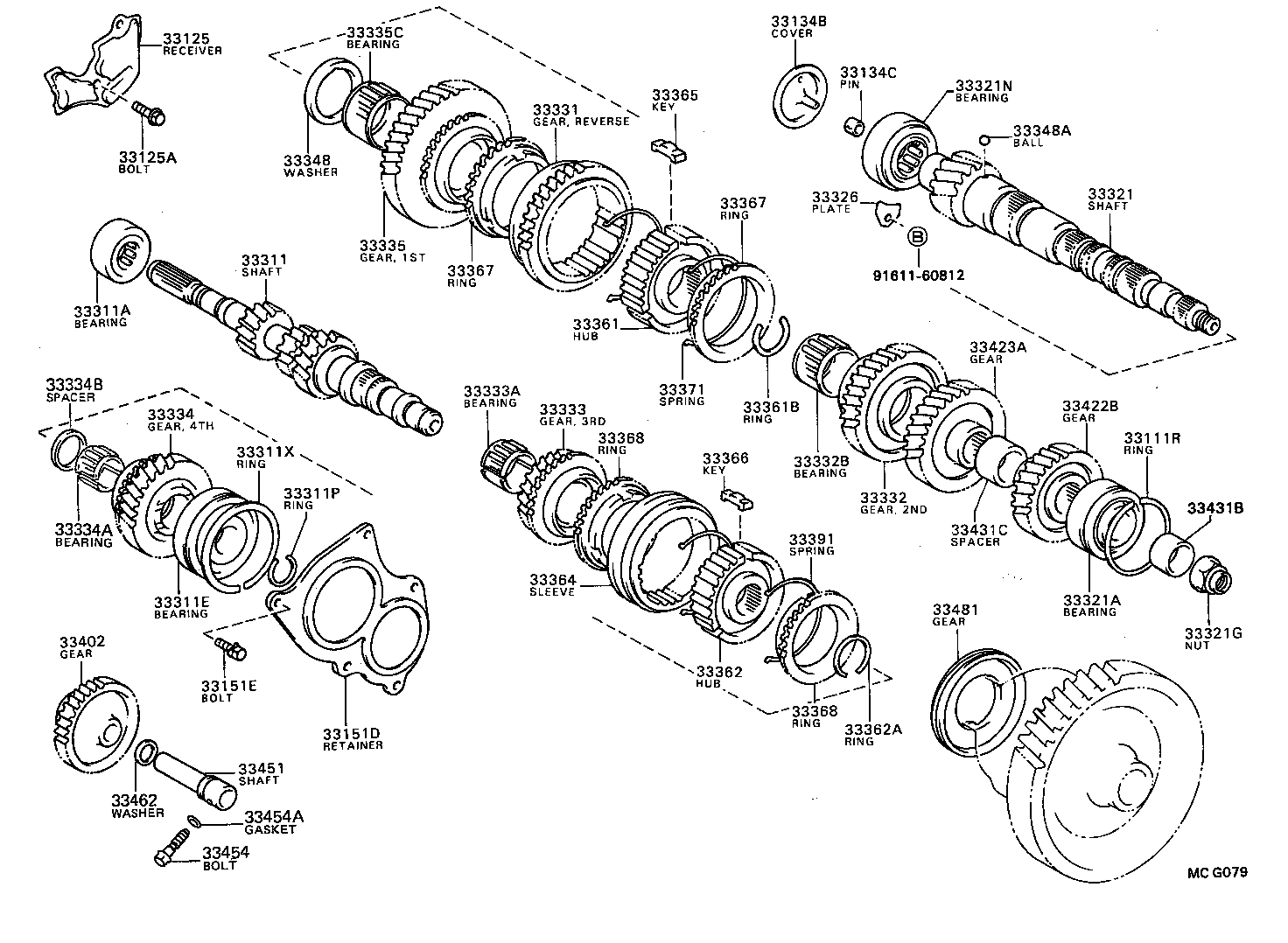  TERCEL |  TRANSMISSION GEAR MTM