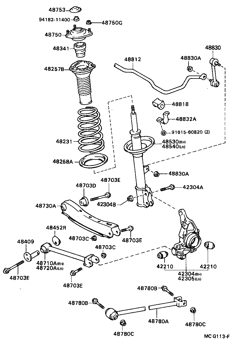  CAMRY |  REAR SPRING SHOCK ABSORBER