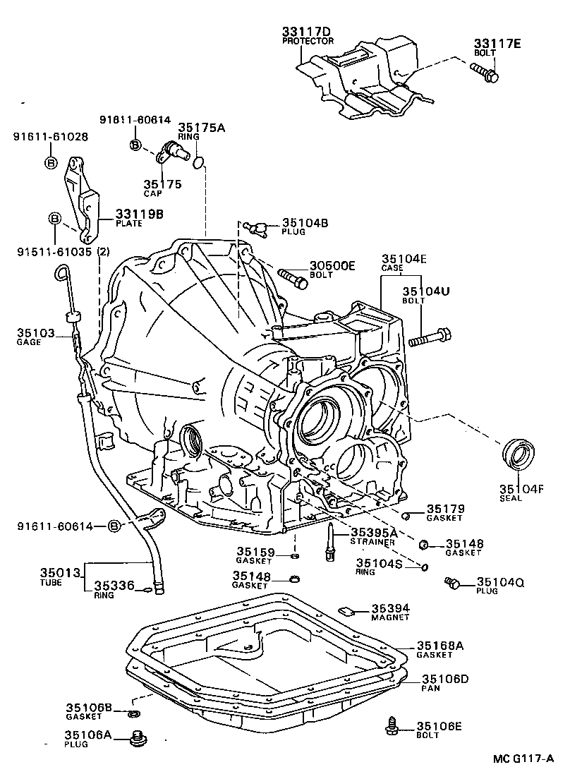 CAMRY |  TRANSMISSION CASE OIL PAN ATM