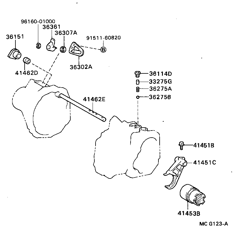  CAMRY |  TRANSFER LEVER SHIFT ROD