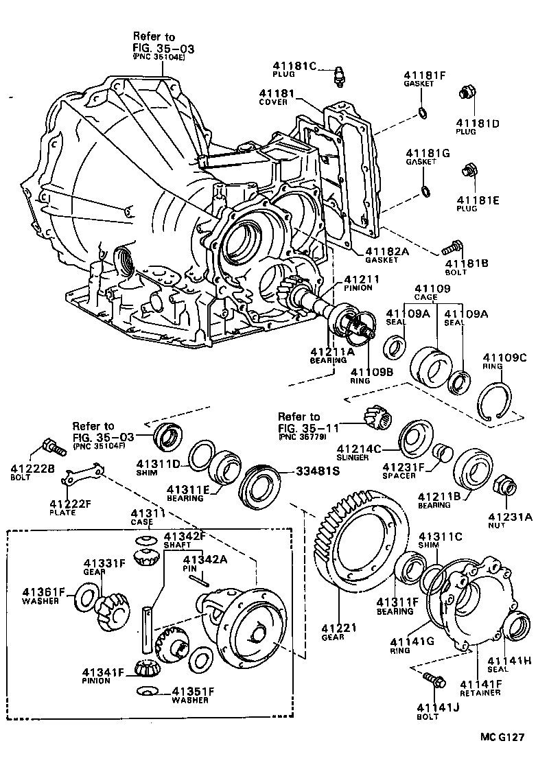  CAMRY |  FRONT AXLE HOUSING DIFFERENTIAL
